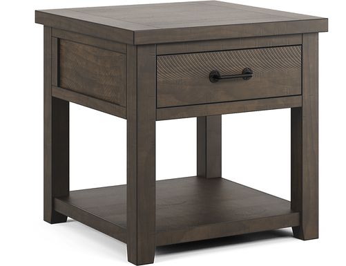 Rocky Creek Brown End Table