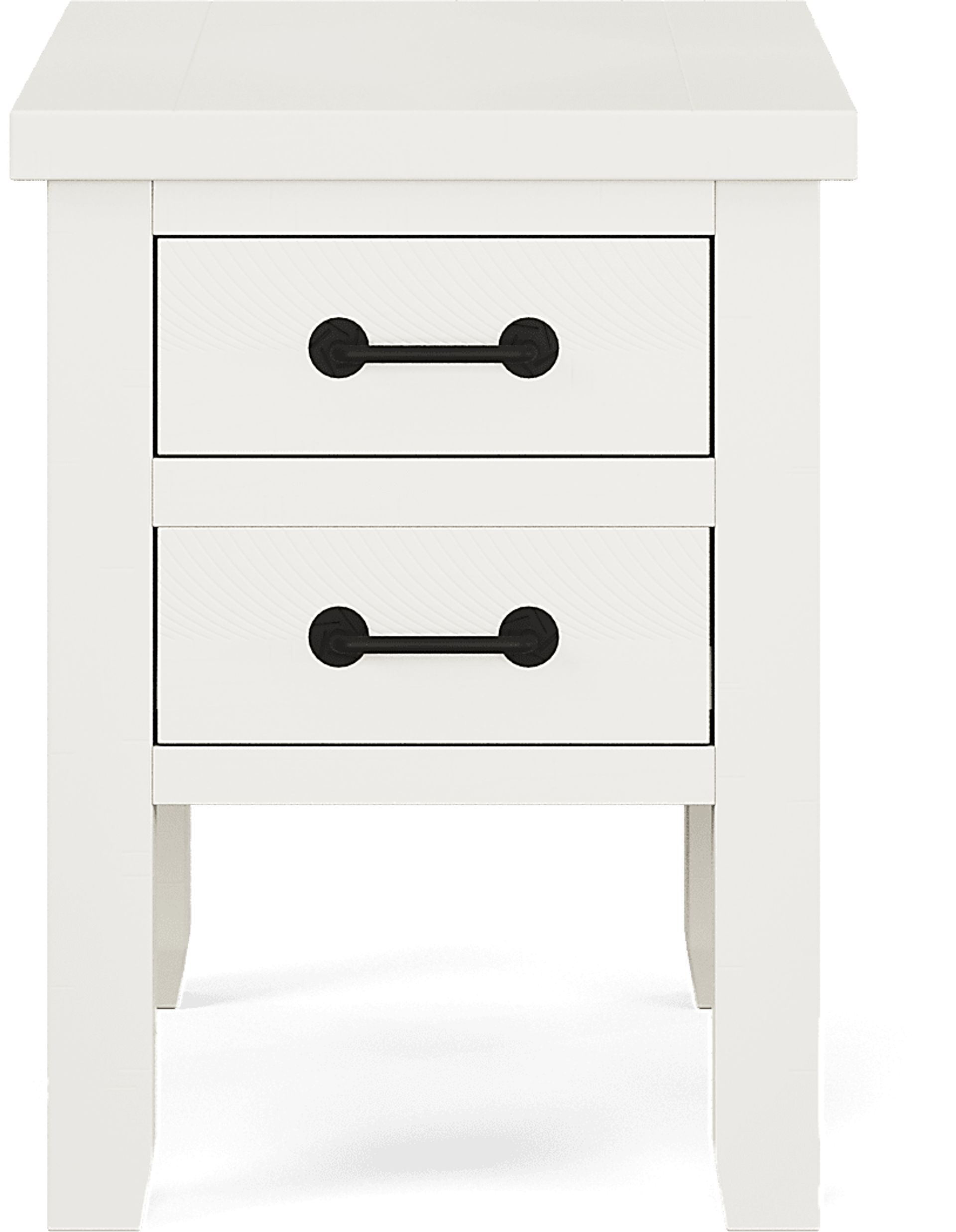 Rocky Creek White Chairside Table - Image 2