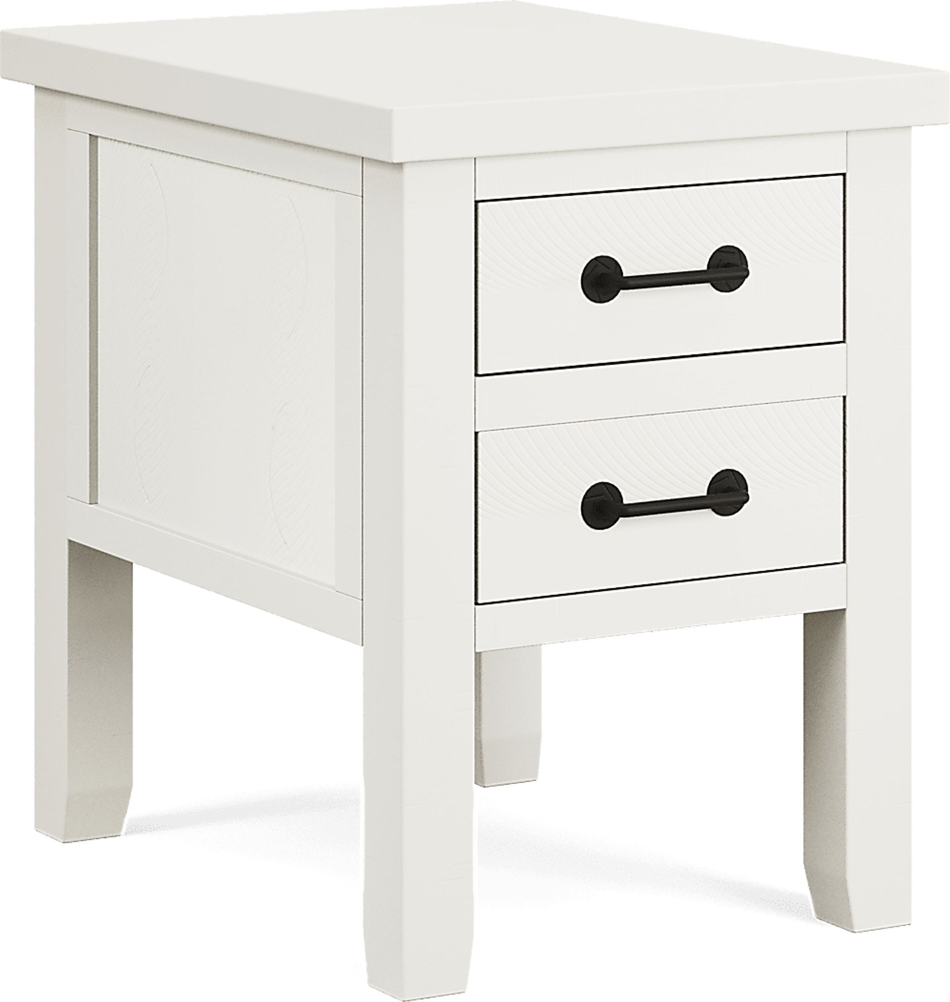 Rocky Creek White Chairside Table - Image 1