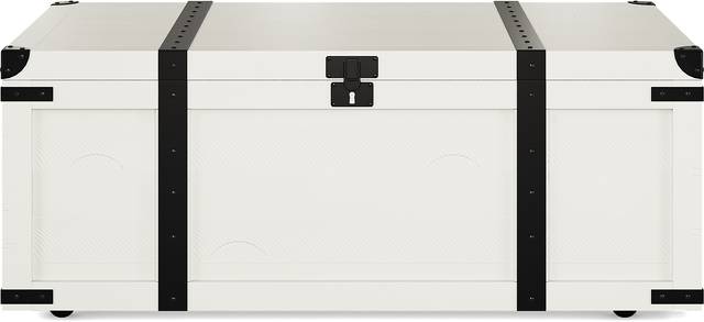 Rocky Creek White Storage Cocktail Table - Thumbnail - Image 2