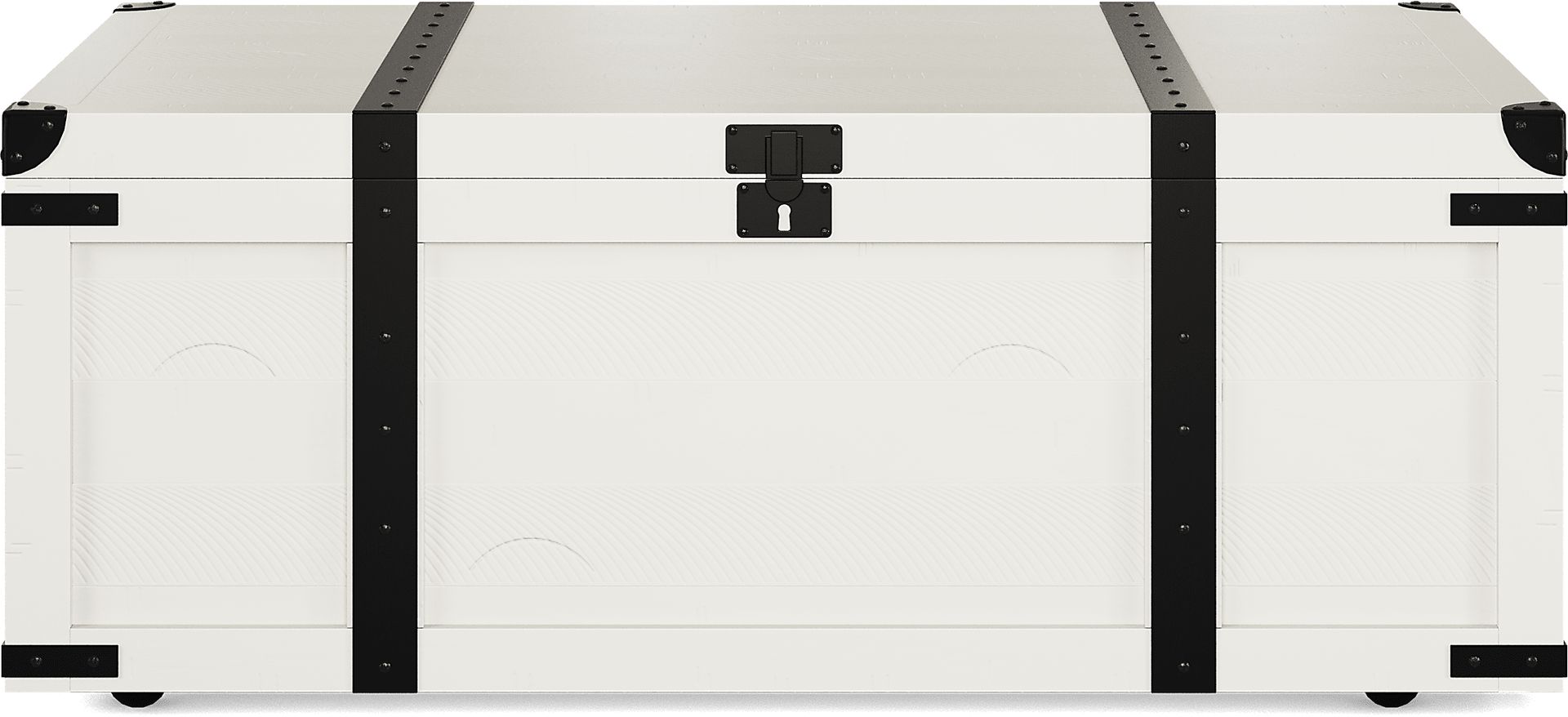 Rocky Creek White Storage Cocktail Table - Image 2