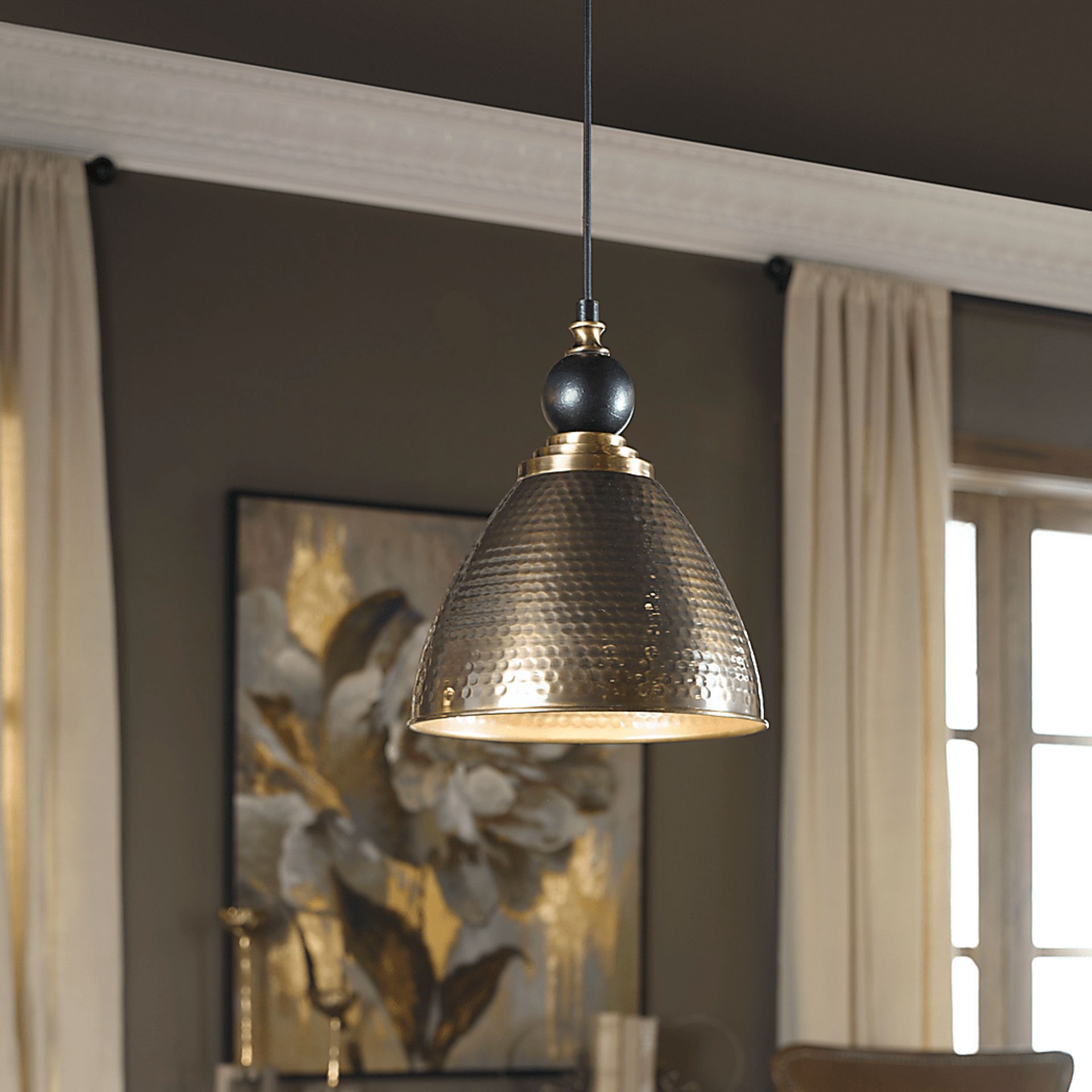 Rocky Slope Brass Chandelier - Image 3