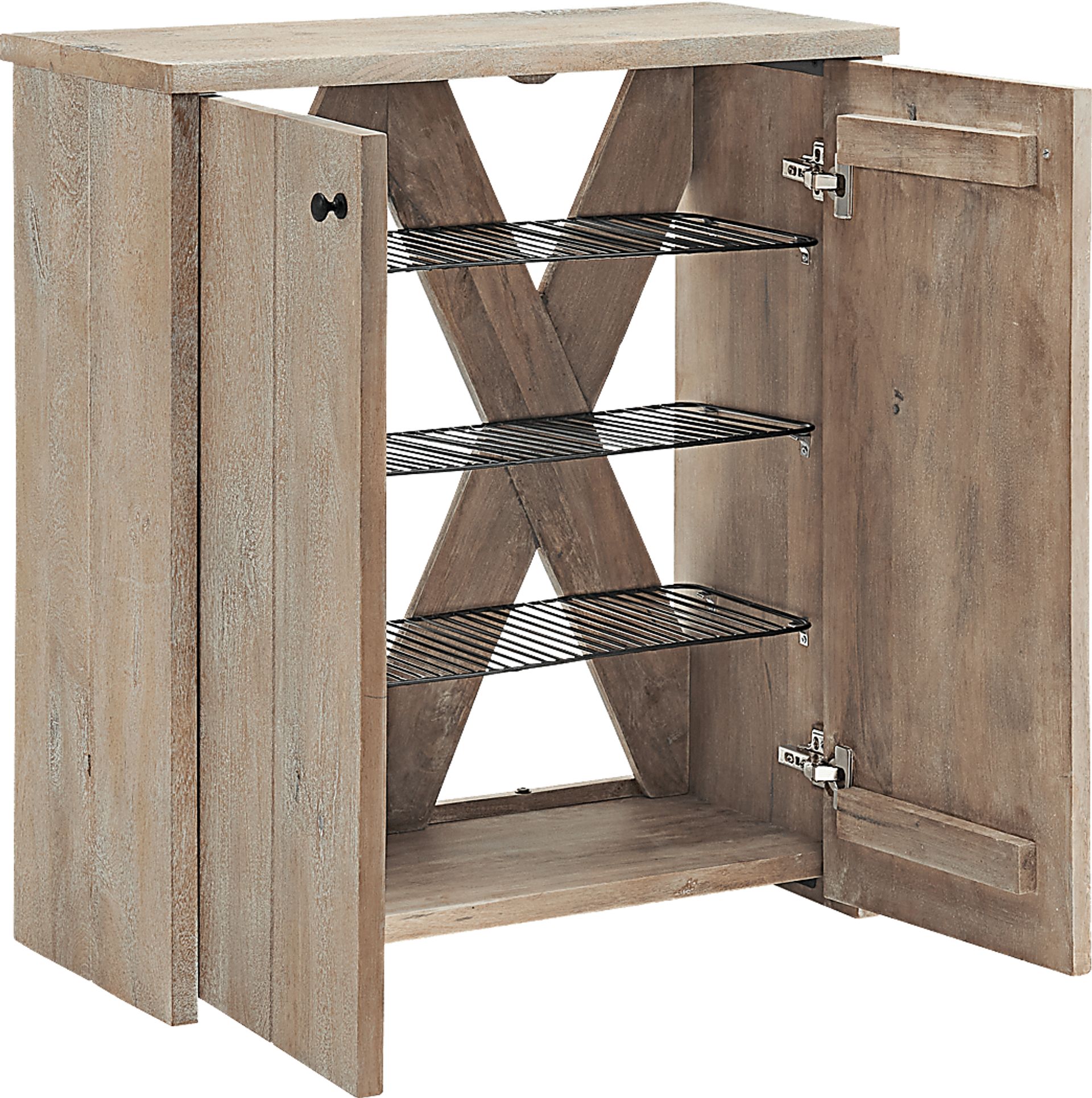 Roderock Brown Accent Shoe Storage Cabinet - Image 13