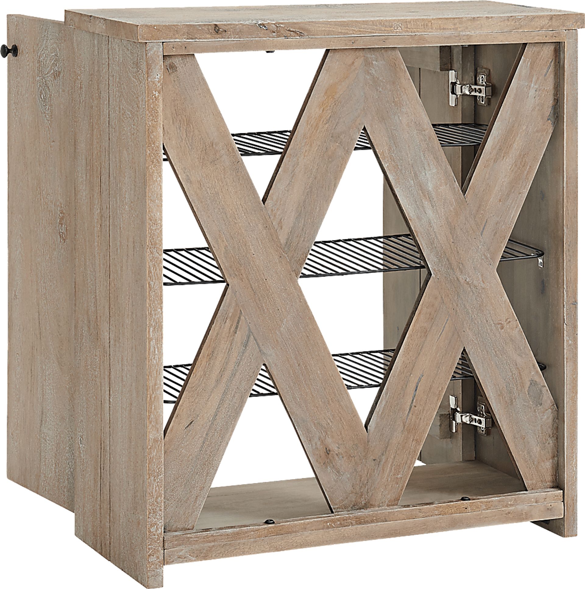 Roderock Brown Accent Shoe Storage Cabinet - Image 7
