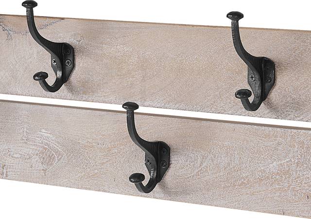 Roderock Brown Coat Hook with Shelf - Thumbnail - Image 4