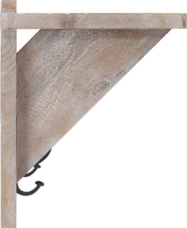 Roderock Brown Coat Hook with Shelf - Thumbnail - Image 6