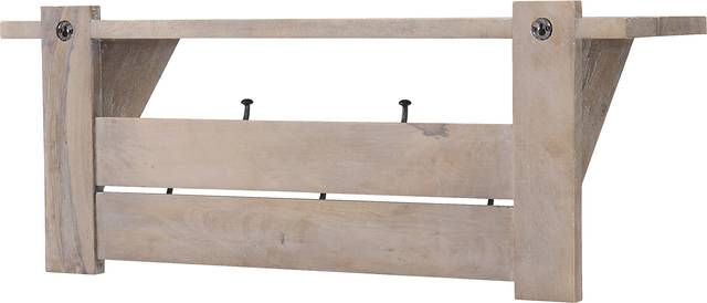 Roderock Brown Coat Hook with Shelf - Thumbnail - Image 8