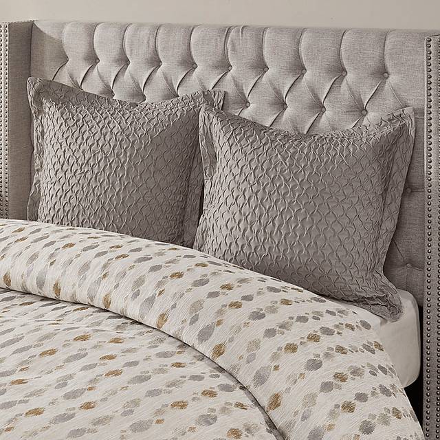 Roffignae Taupe 9 Pc King Comforter Set - Thumbnail - Image 7