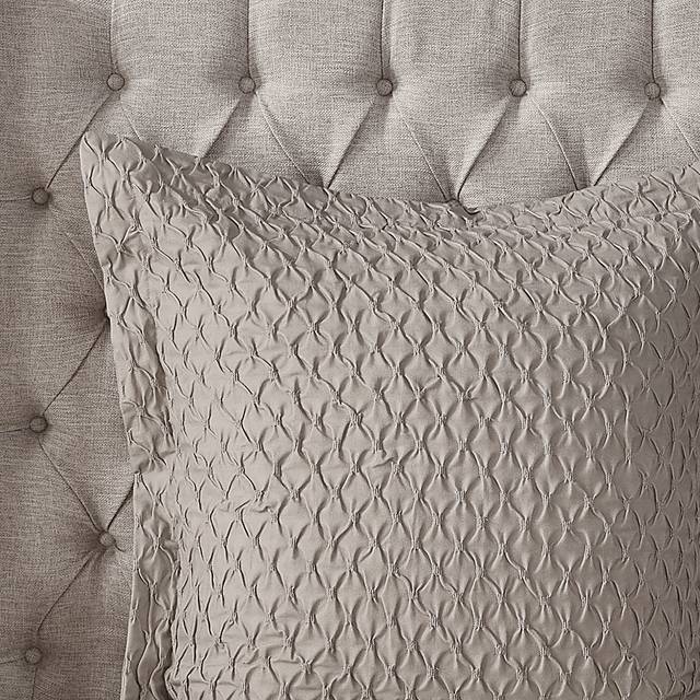 Roffignae Taupe 9 Pc King Comforter Set - Thumbnail - Image 10