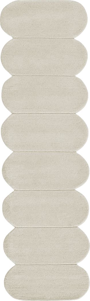 Roffinne Ivory 2'6 x 8' Runner Rug