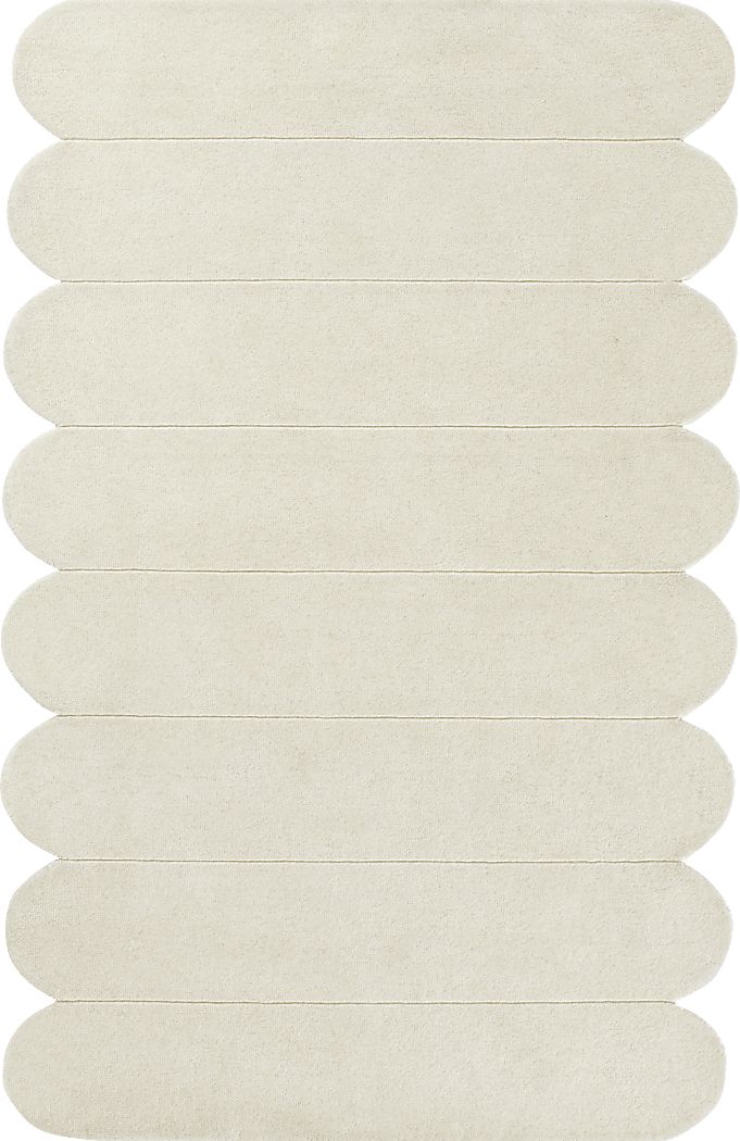 Roffinne Ivory 5' x 8' Rug