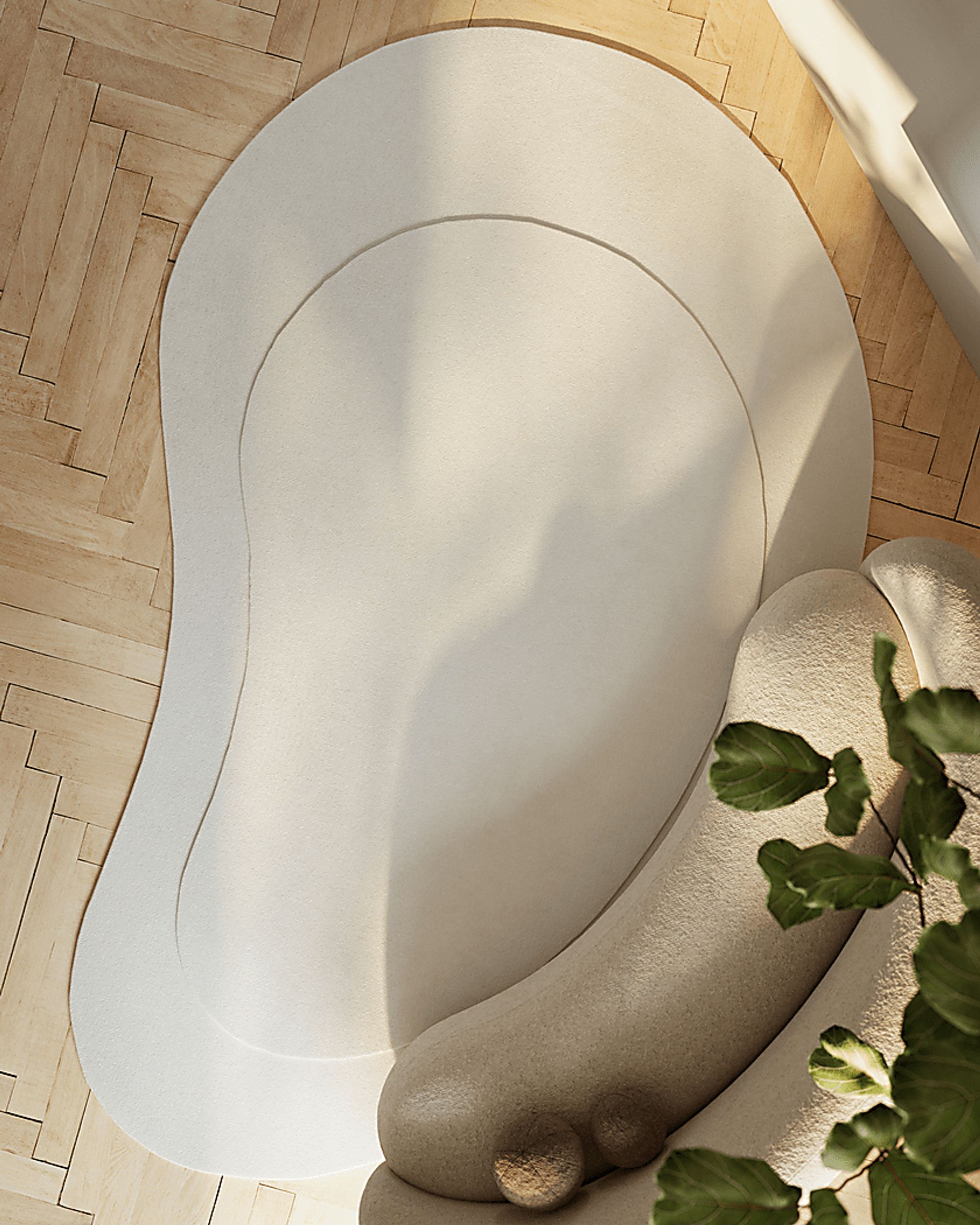 Roffinne Ivory 7'3 x 11' Oval Rug - Image 12