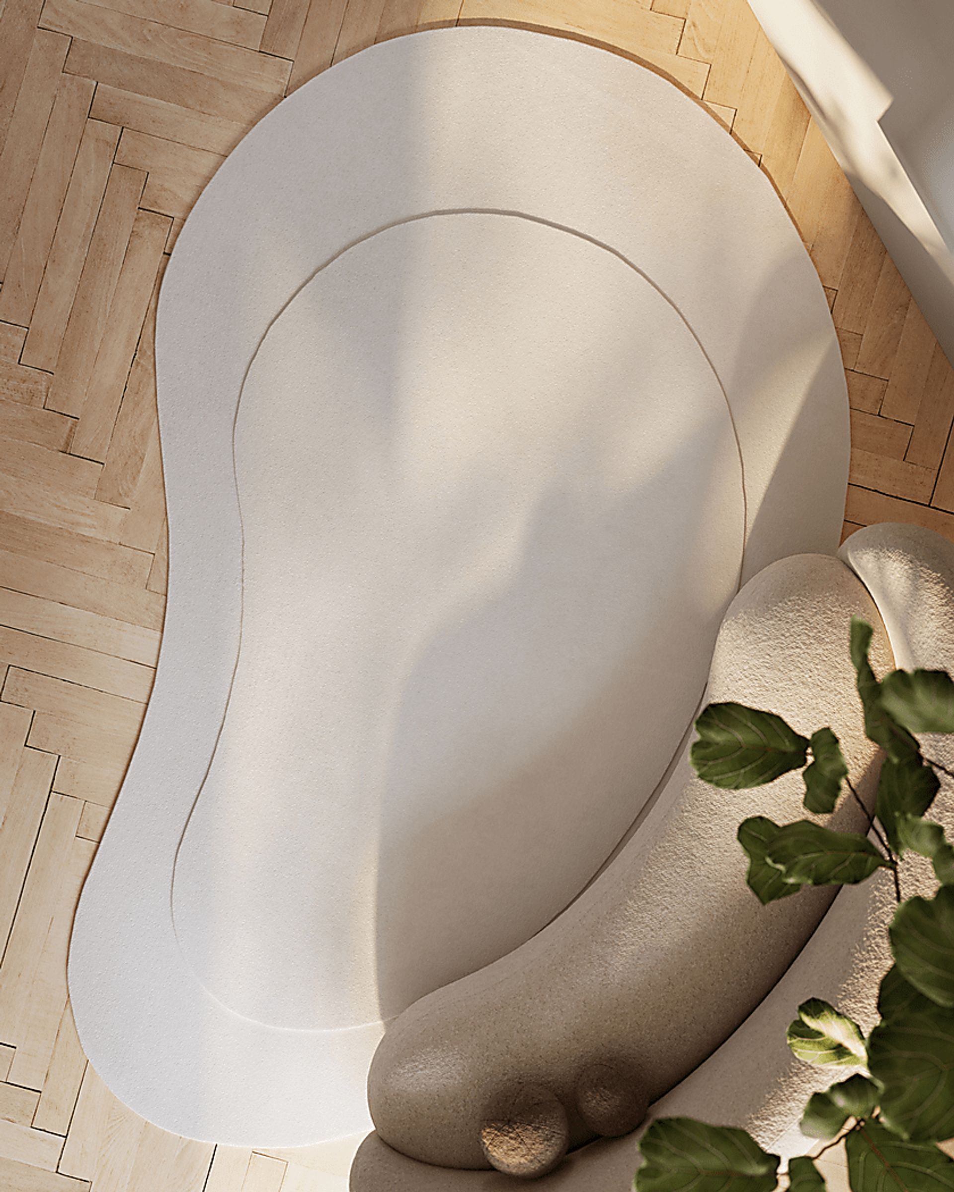 Roffinne Ivory 7'3 x 11' Oval Rug - Image 14