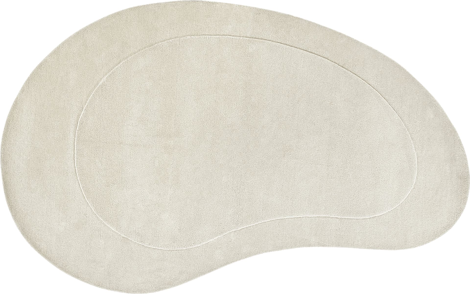 Roffinne Ivory 7'3 x 11' Oval Rug - Image 1