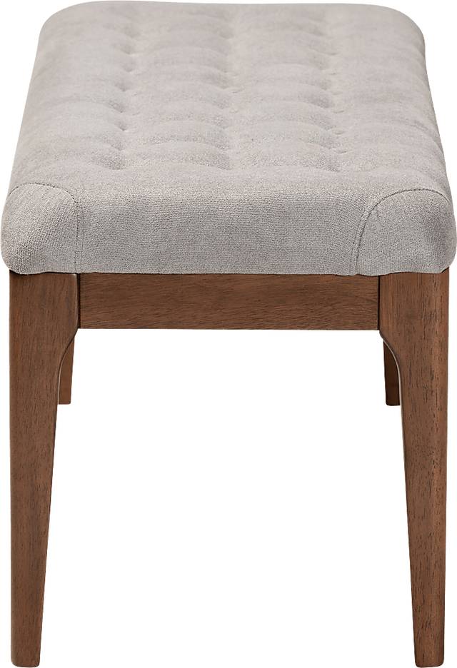 Rofini Gray Dining Bench - Thumbnail - Image 4