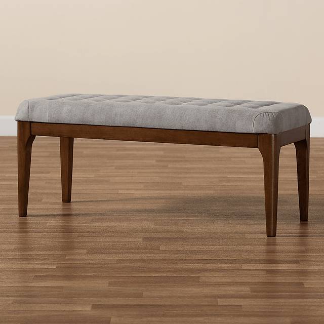 Rofini Gray Dining Bench - Thumbnail - Image 7
