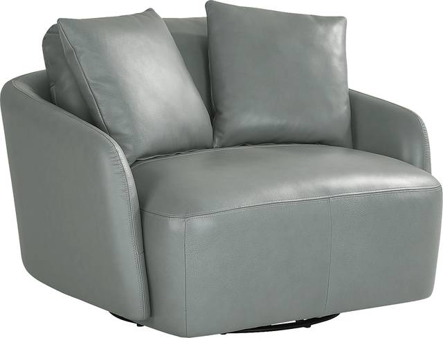Rogan Place Blue Swivel Chair - Thumbnail - Image 1