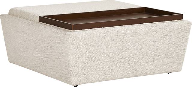 Rogan Place Off-White Storage Ottoman - Thumbnail - Image 3