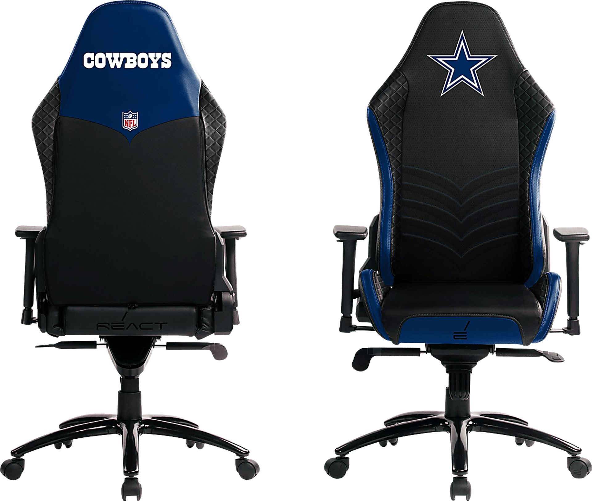Roguelike NFL Dallas Cowboys Navy Gaming Chair - Image 3