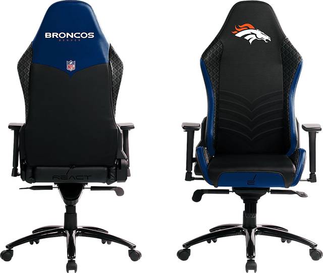Roguelike NFL Denver Broncos Blue Gaming Chair - Thumbnail - Image 3