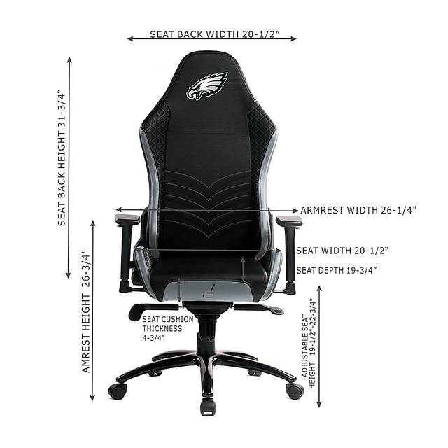 Roguelike NFL Philadelphia Eagles Gray Gaming Chair - Thumbnail - Image 4