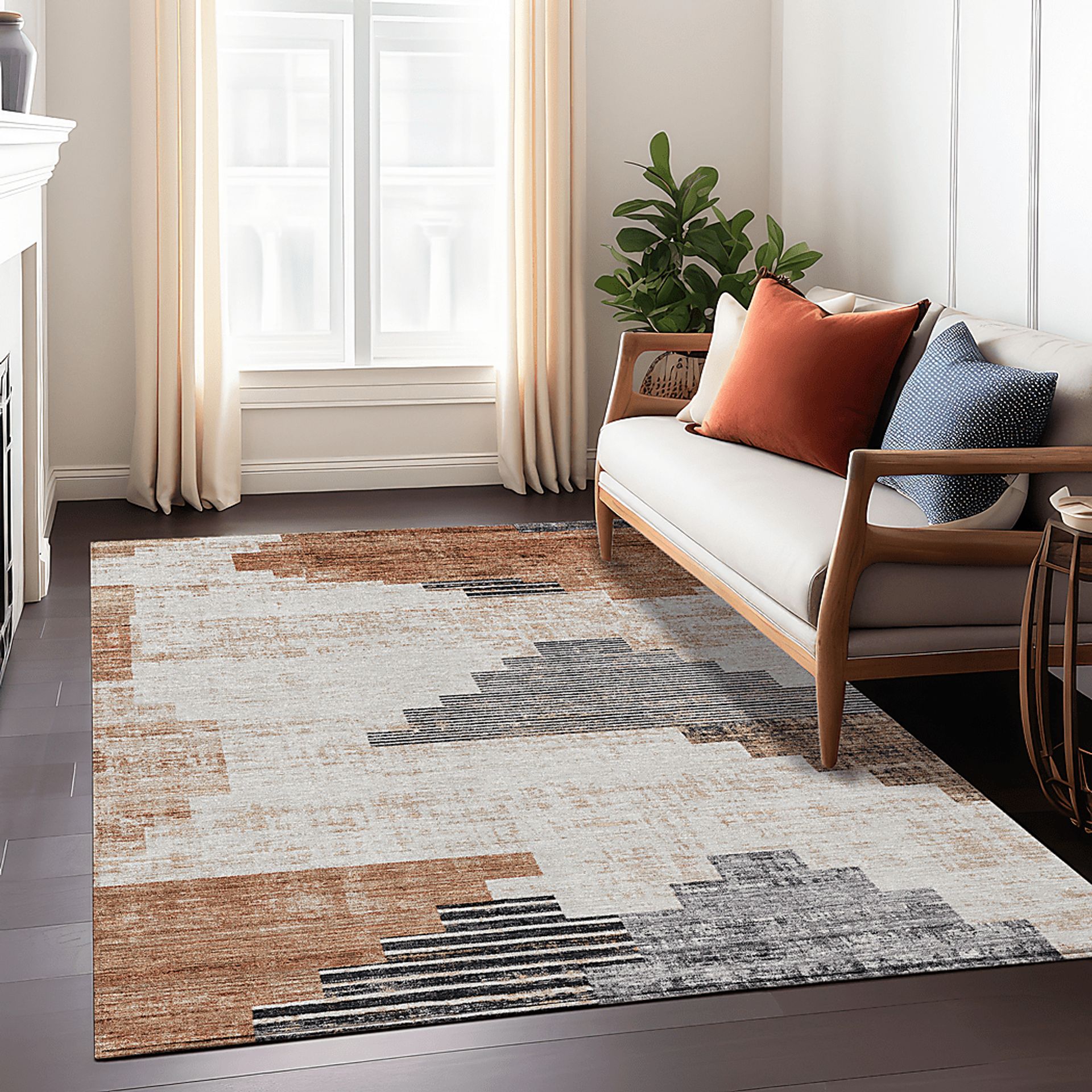 Rohan Beige 5' x 7'6 Rug - Image 5