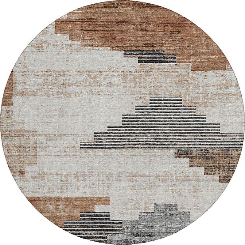 Rohan Beige 8' Round Rug