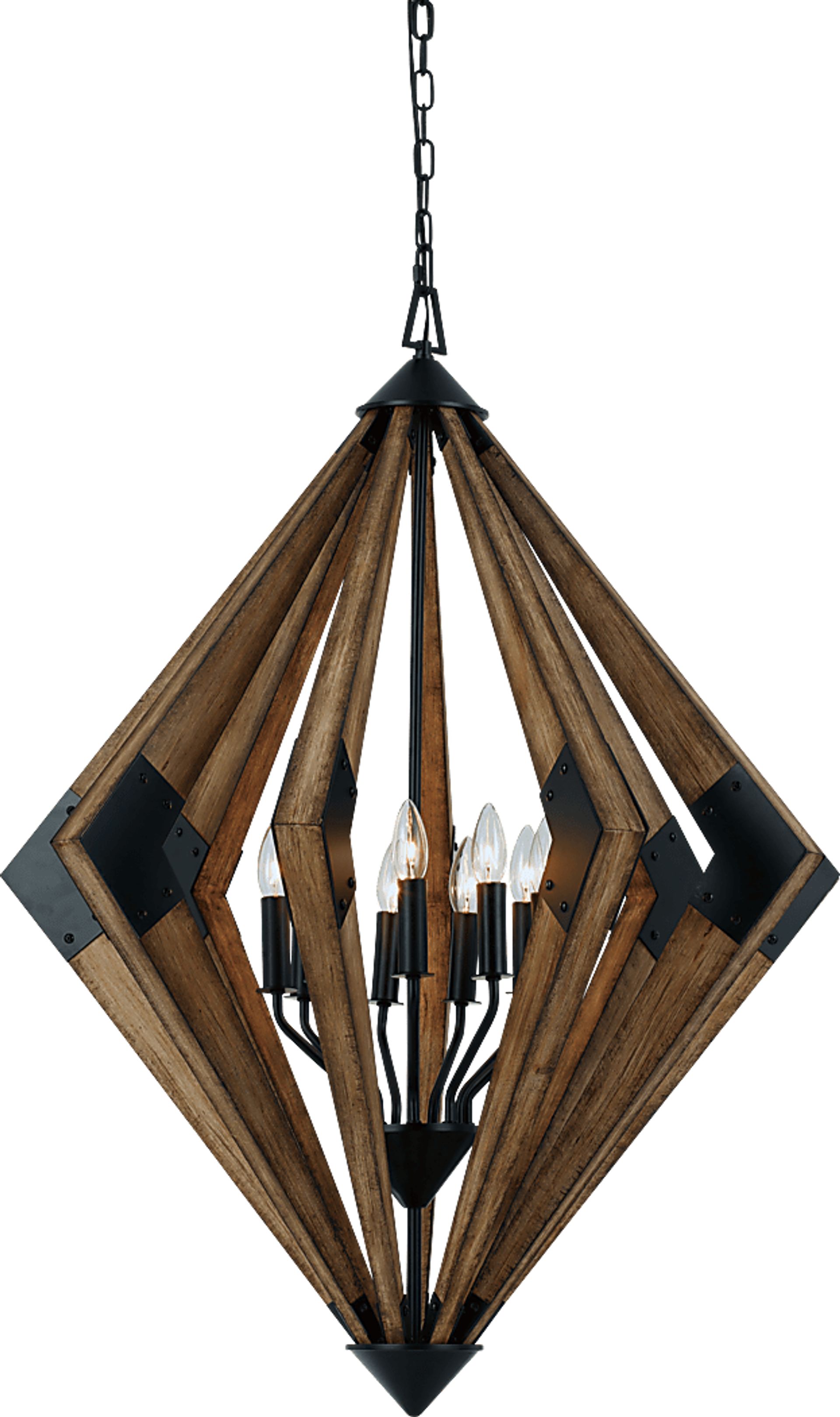 Roher Estates Wood Chandelier - Image 1