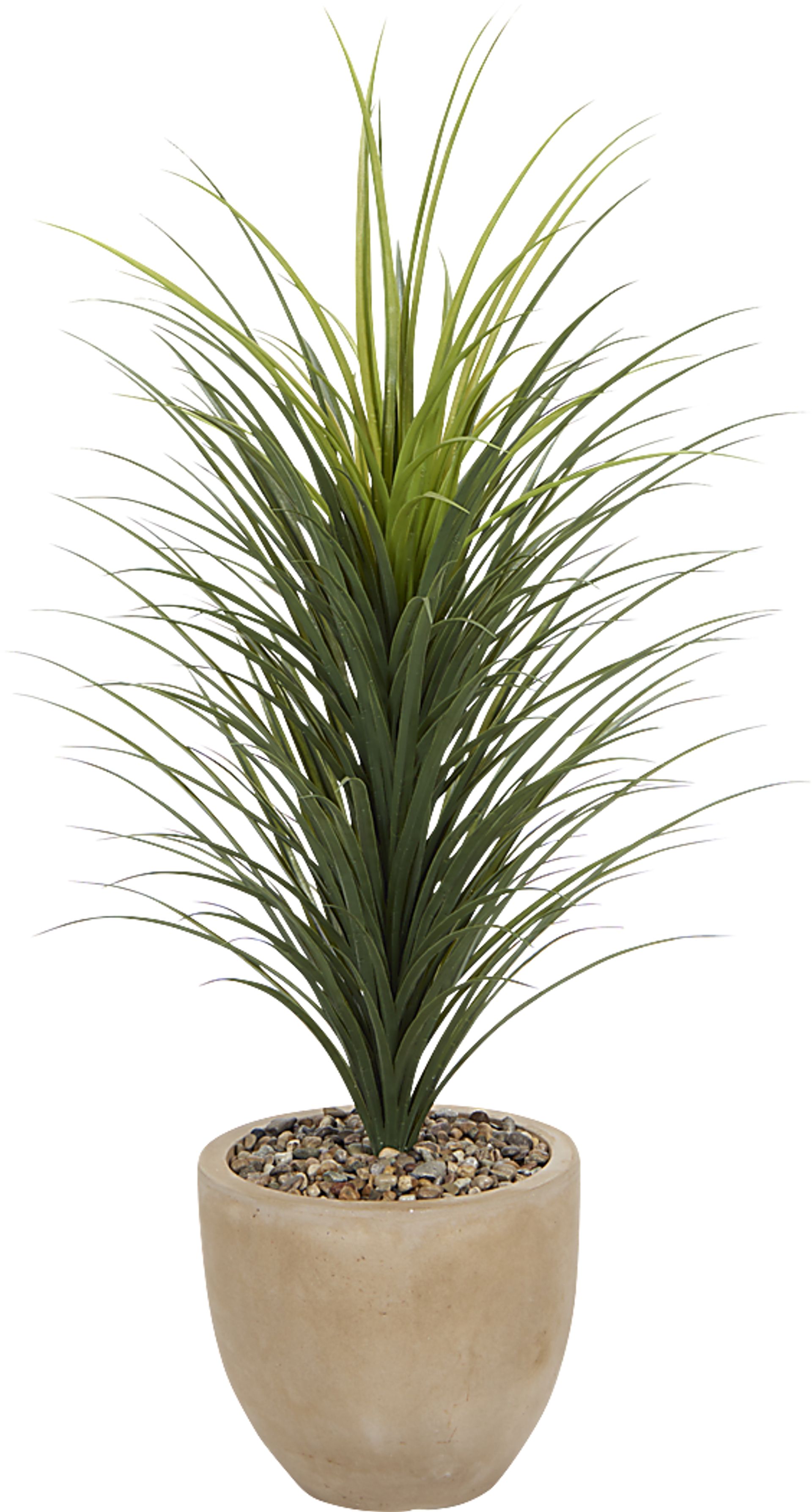 Rohi Green 56 in. UV Artifical Grass in Beige Planter - Image 1
