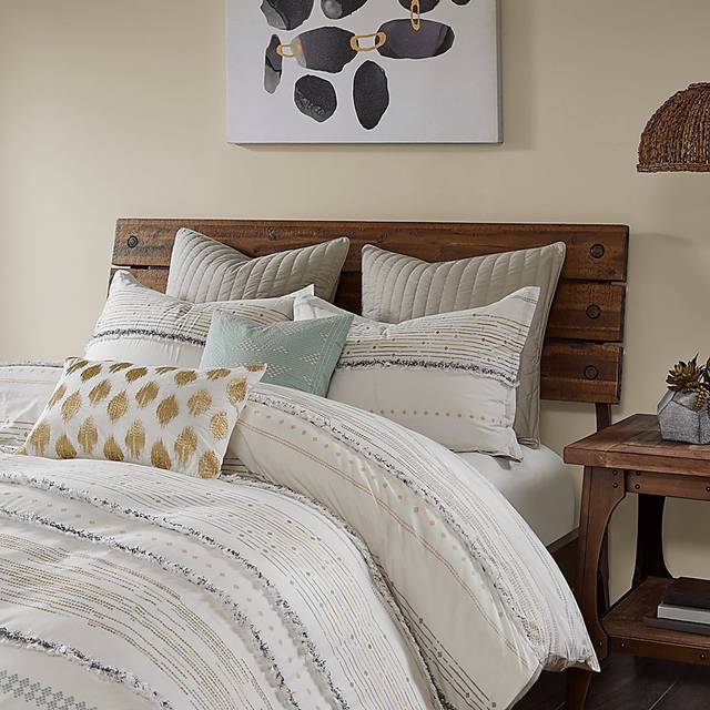 Rohret  White 3 Pc King/Cal King Duvet Set - Thumbnail - Image 2