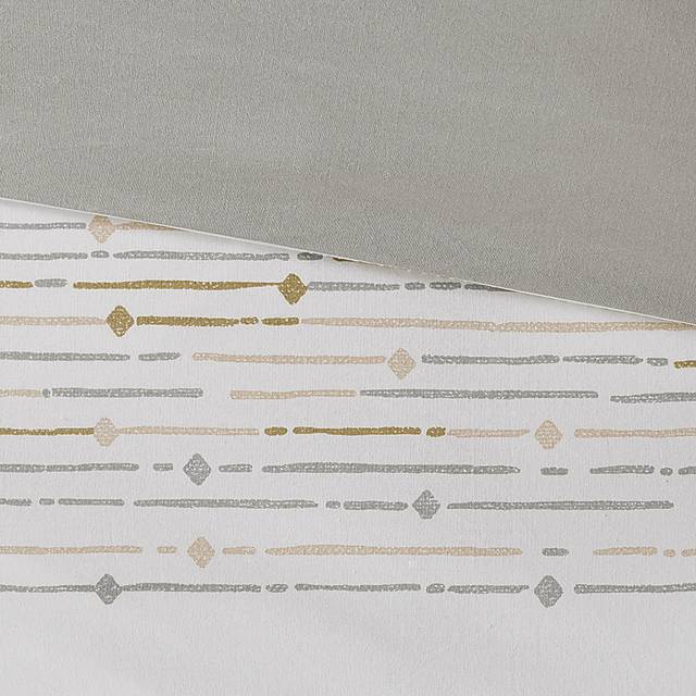 Rohret  White 3 Pc King/Cal King Duvet Set - Thumbnail - Image 6