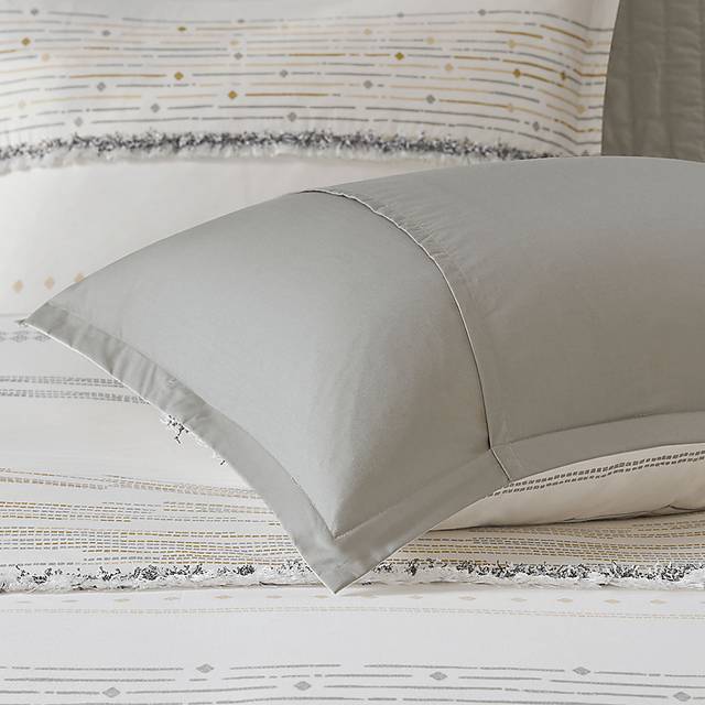 Rohret  White 3 Pc King/Cal King Duvet Set - Thumbnail - Image 7