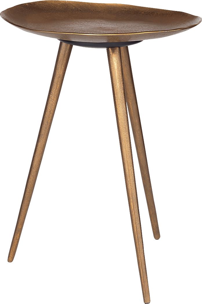 Rohza Brass Accent Table