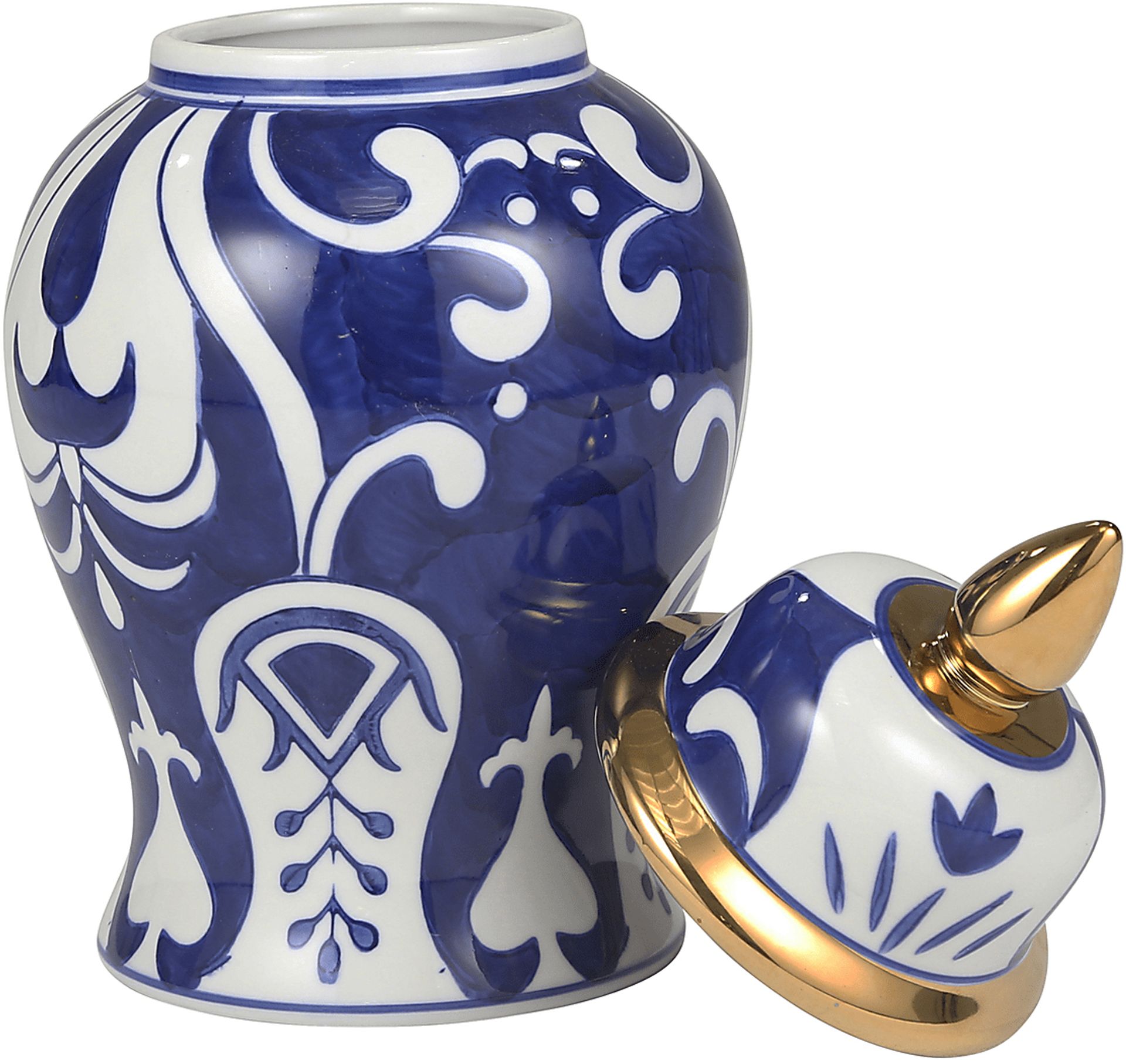 Roitan Blue Temple Jar - Image 3