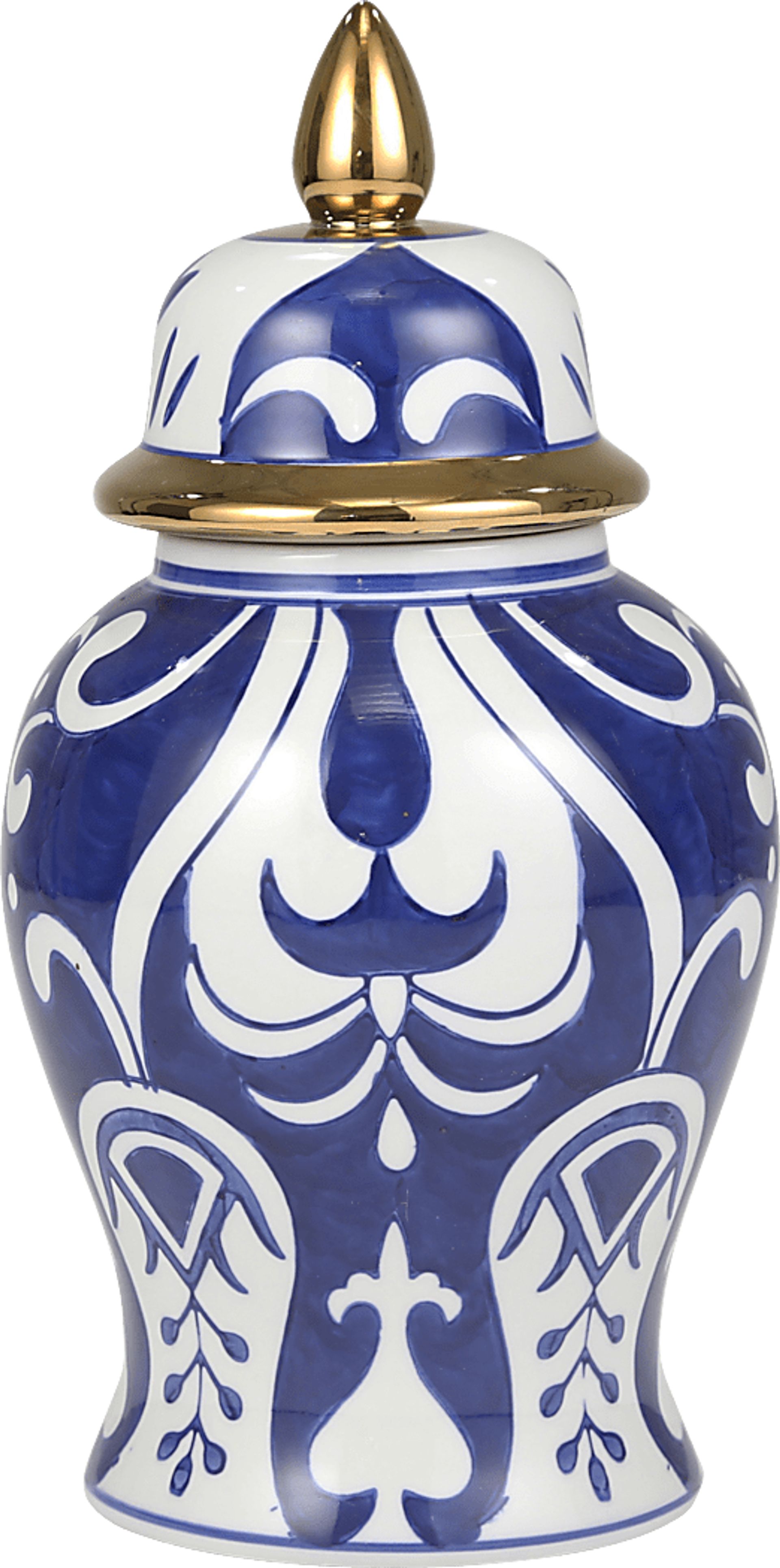 Roitan Blue Temple Jar - Image 1