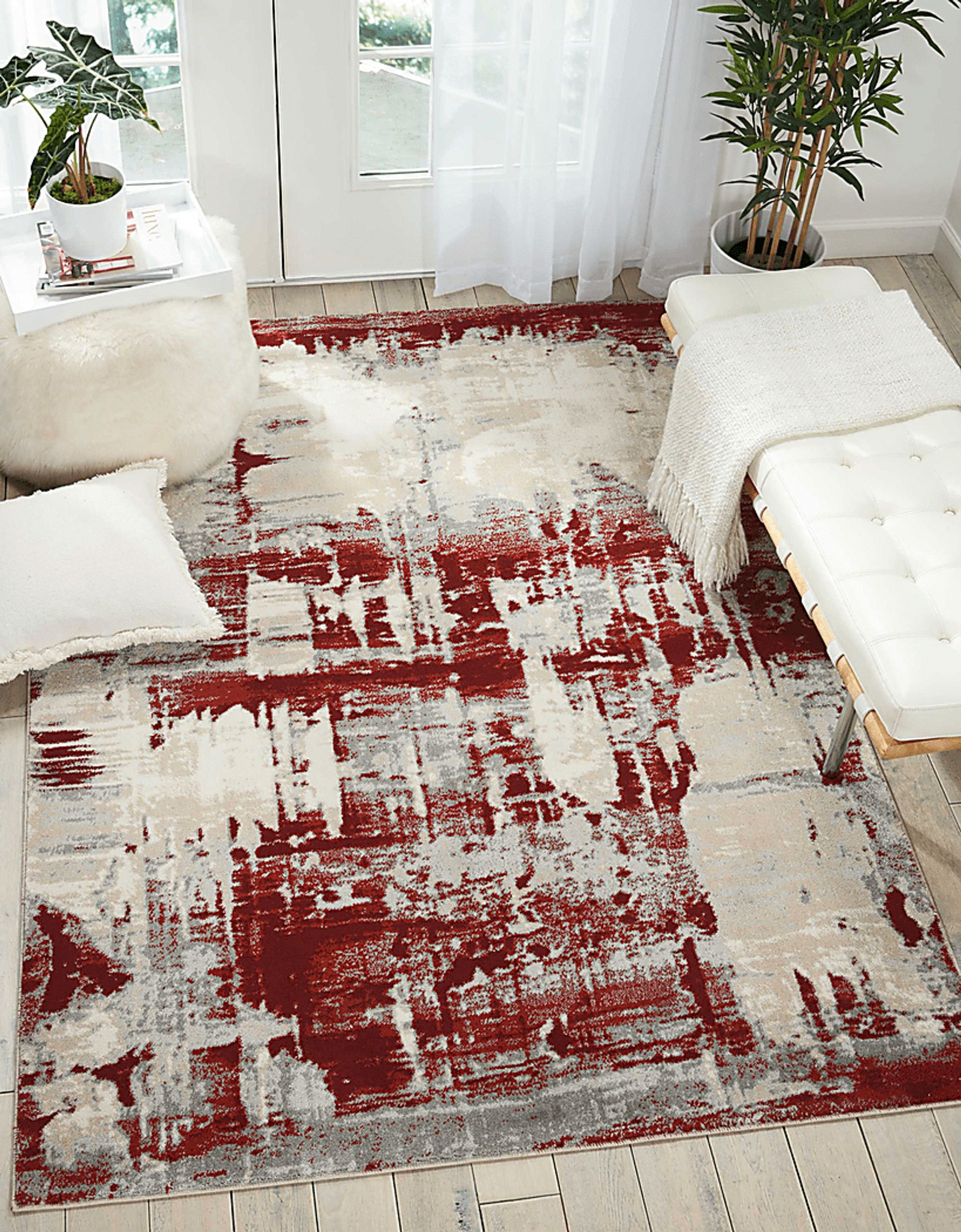 Rojo Place Red 8' x 10' Rug - Image 2