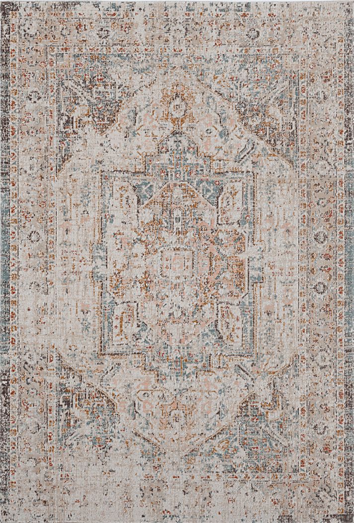 Rolinet Beige/Cream 7'9 x 9'9 Indoor/Outdoor Rug