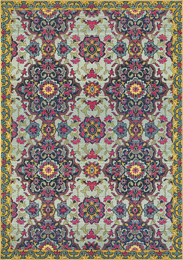 Rolleston Blue 6'7 x 9'1 Rug - Thumbnail - Image 1