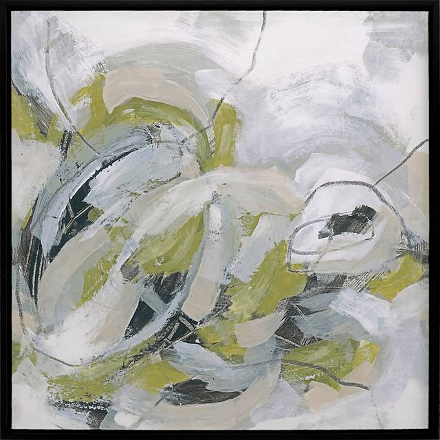 Rolling Flows I Gray Framed Artwork - Thumbnail - Image 1