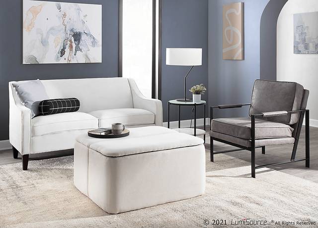 Rollingbrook Cream Ottoman - Thumbnail - Image 11
