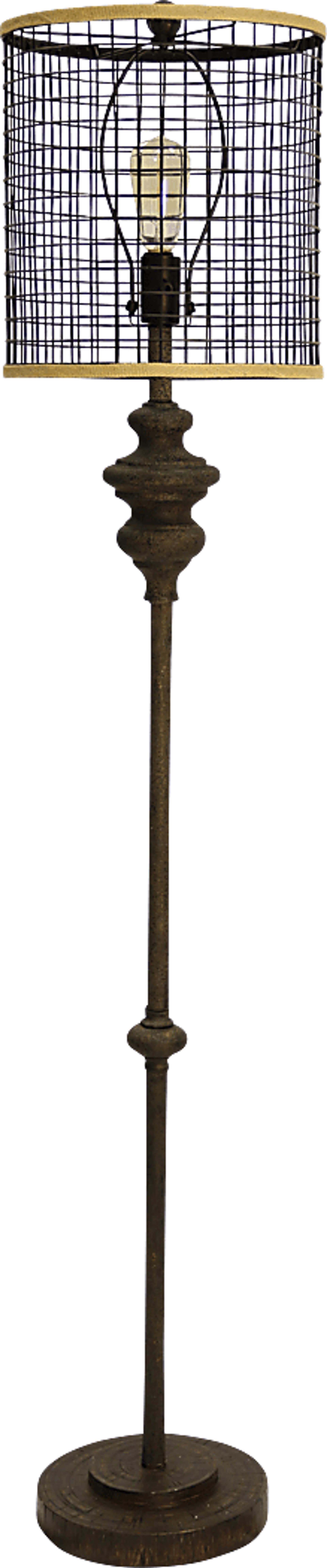 Romany Black Floor Lamp - Image 1