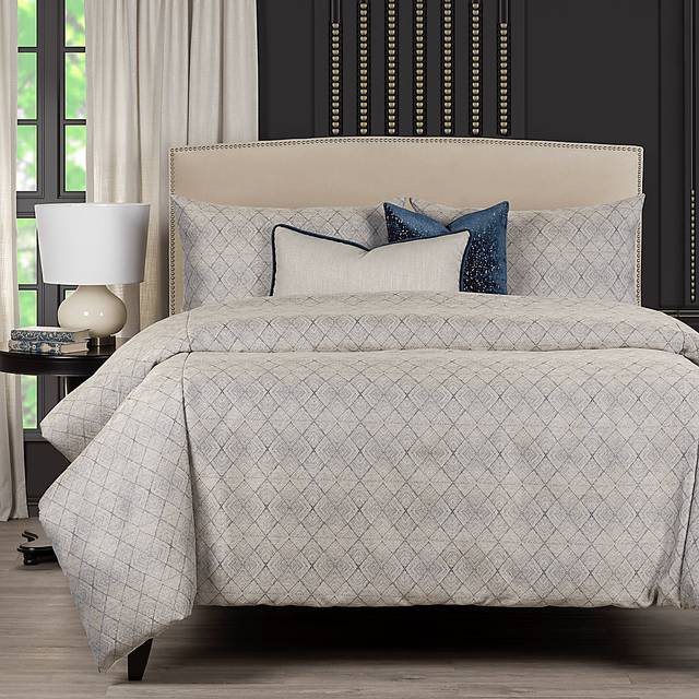 Romeiser Blue 6pc King Duvet Cover Set - Thumbnail - Image 2