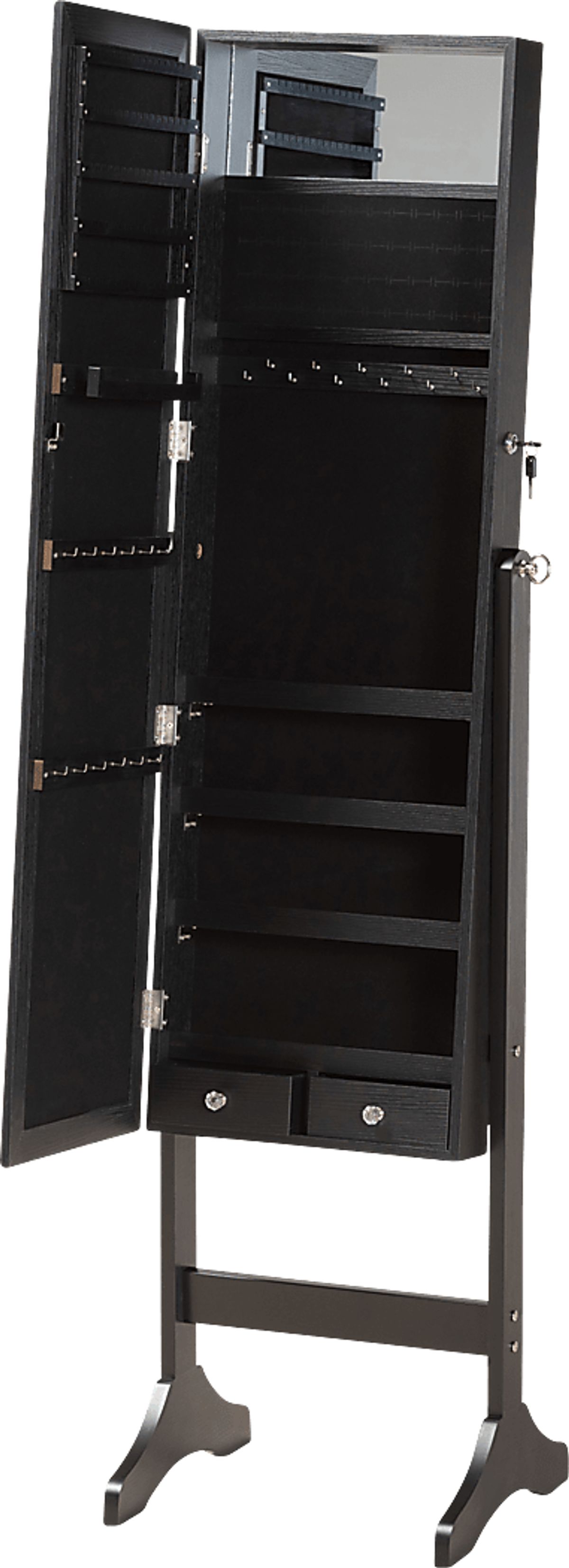 Romerly Black Black,Colors Jewelry Armoire | Rooms to Go