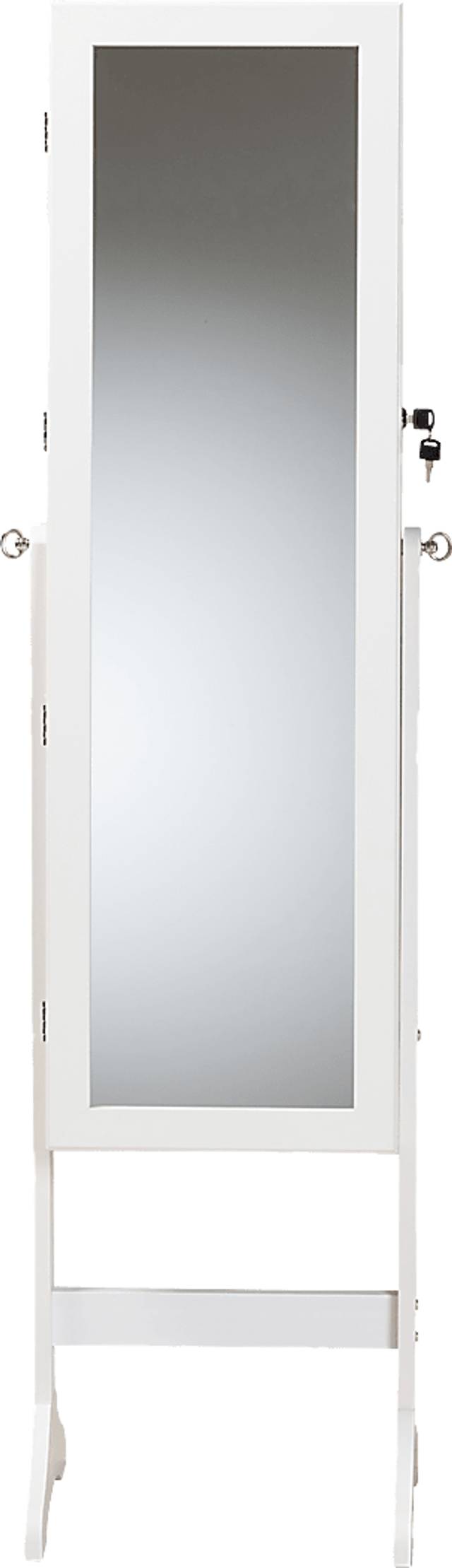 Romerly White Cheval Jewelry Armoire - Thumbnail - Image 3
