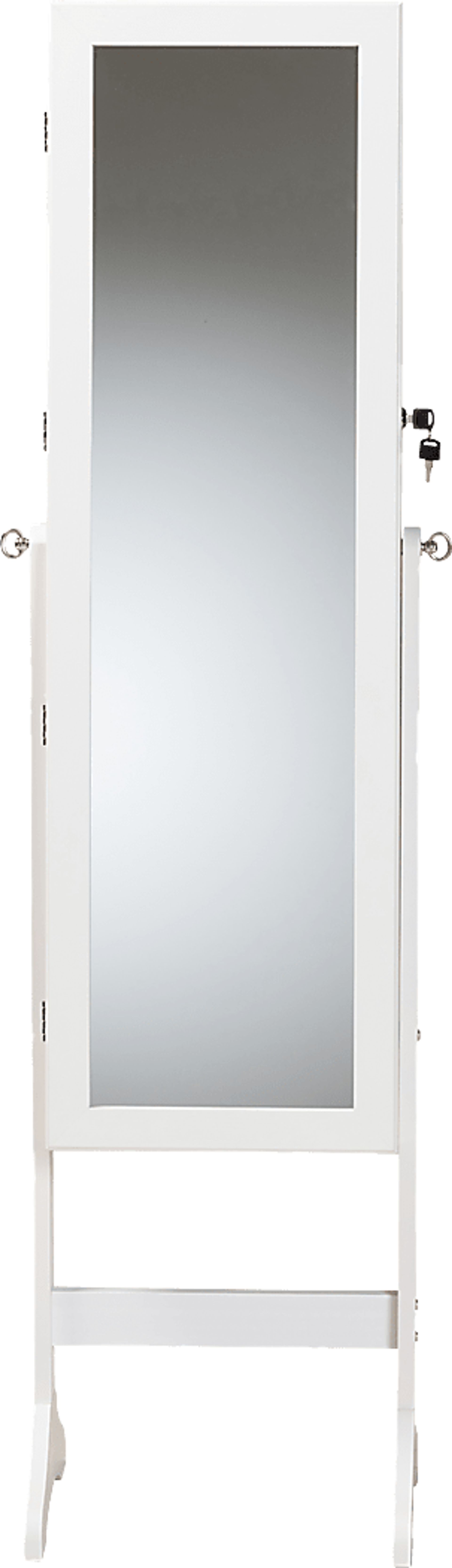 Romerly White Cheval Jewelry Armoire - Image 3