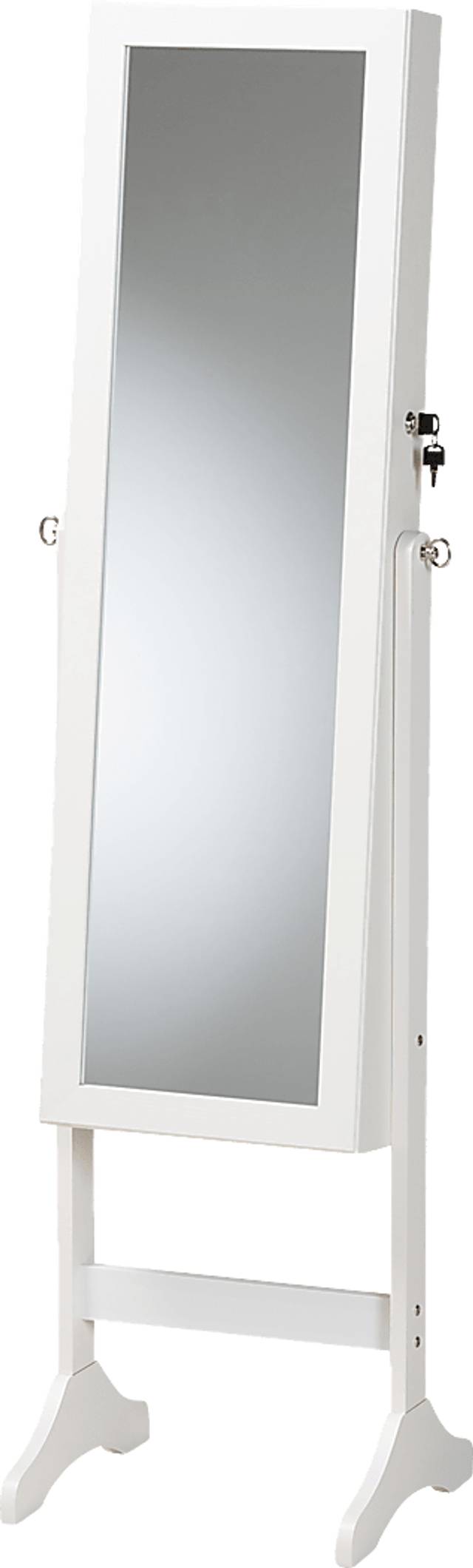 Romerly White Cheval Jewelry Armoire - Thumbnail - Image 1