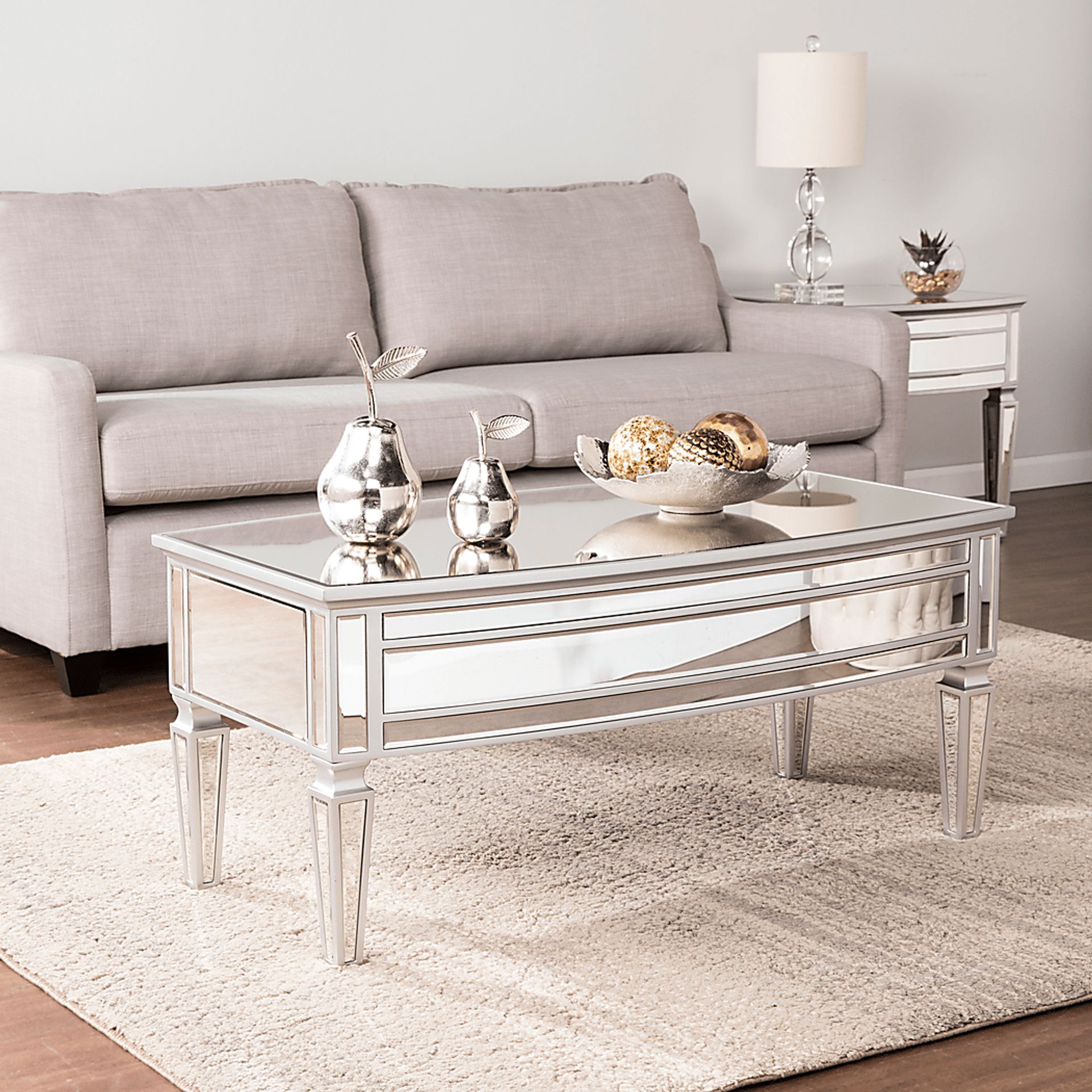 Romeyn Silver Cocktail Table - Image 4