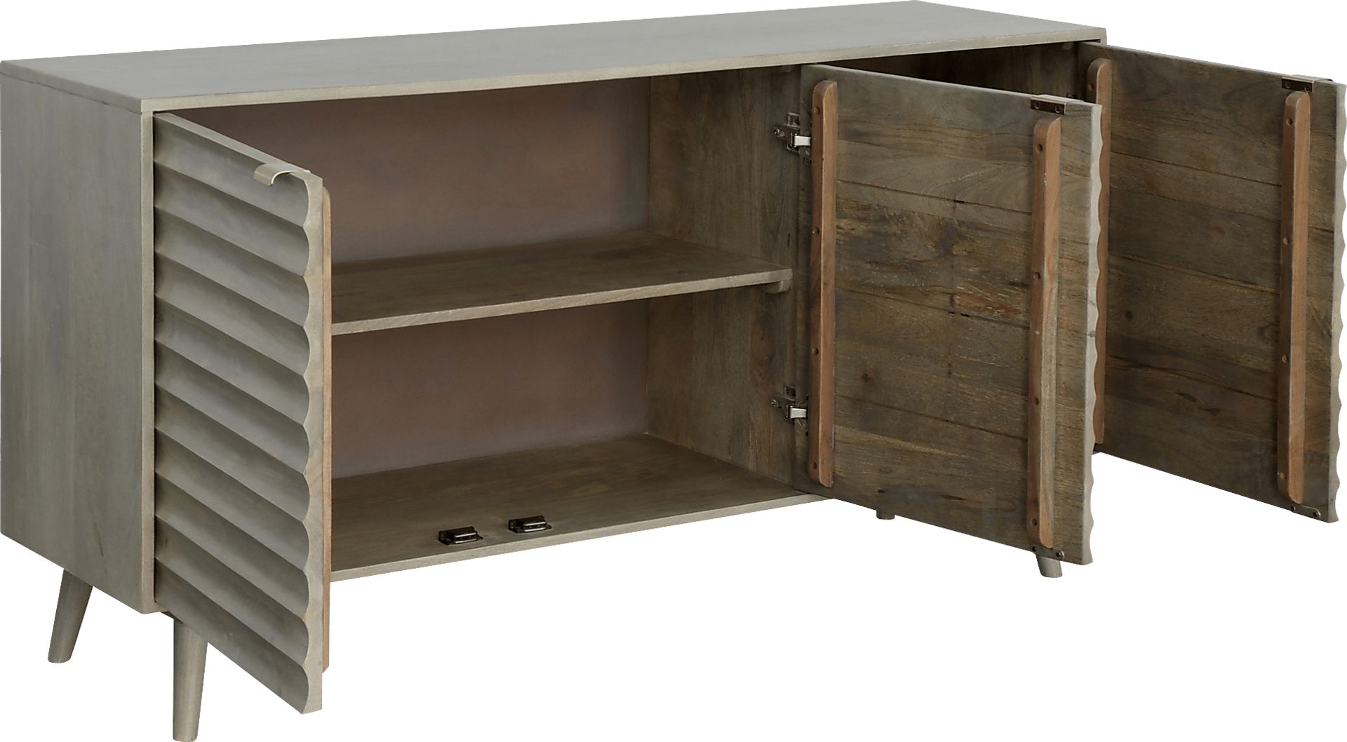 Romines Gray Credenza - Image 5