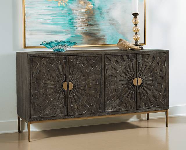 Ridan Gray Credenza - Thumbnail - Image 2