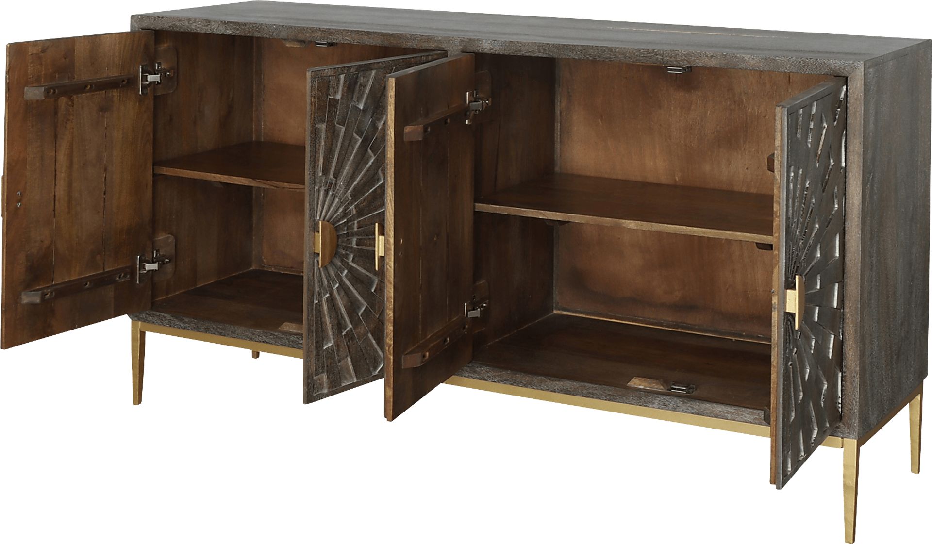 Ridan Gray Credenza - Image 4